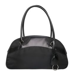 Prada small Bowling Bag,Nylon/Leather,Black,DB,2*